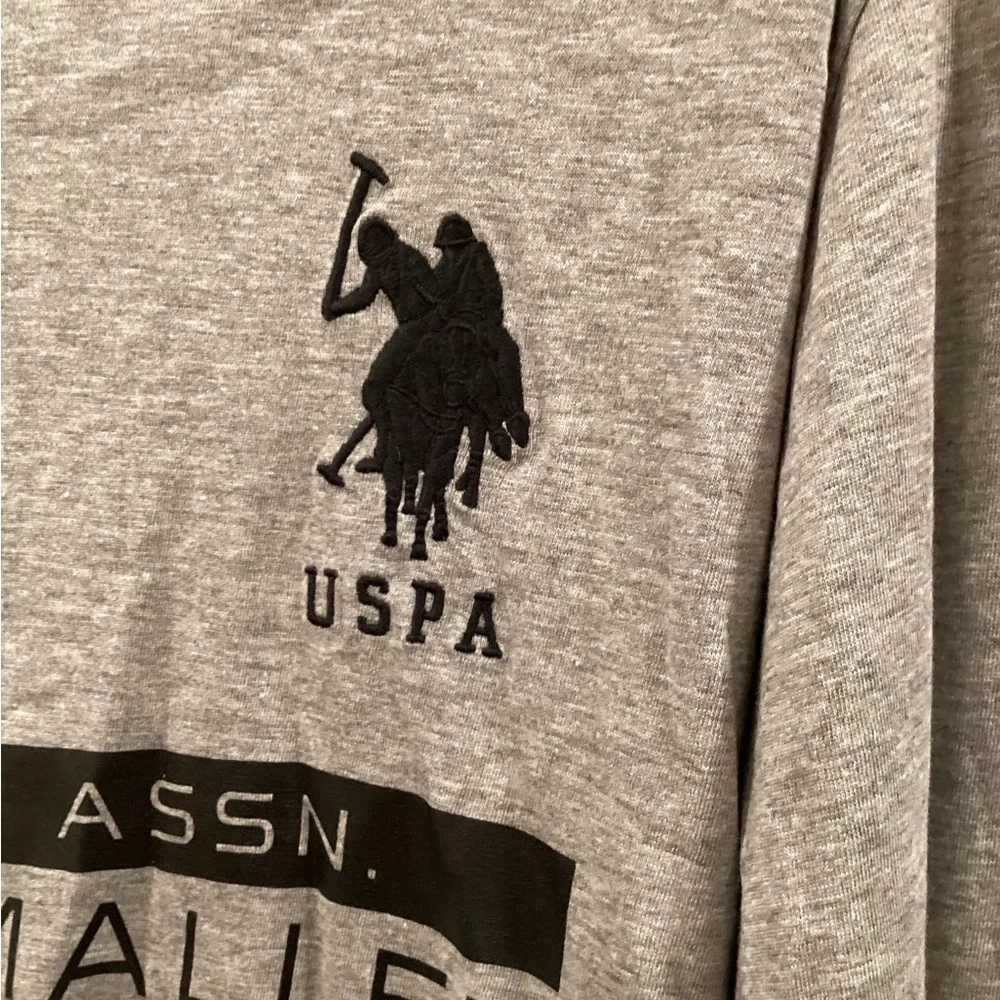U.S. Polo Assn. Gray Long Sleeve Shirt “Black Mallet” Collection - Picture 5 of 6